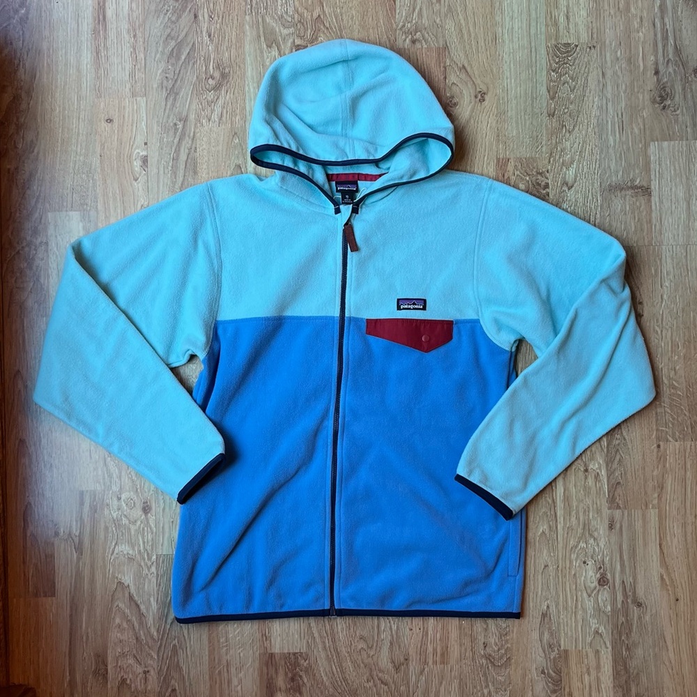NEW Patagonia Boys' Micro D Snap-T Fleece Jacket XL 14
